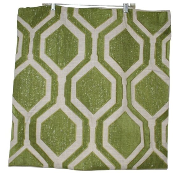 Z Gallerie Other - Z Gallerie 2 Pandora Jade Geometric Euro Sham Pillow Covers 24x24 Modern Glam